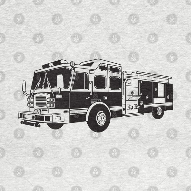 Firetruck by pmuirart